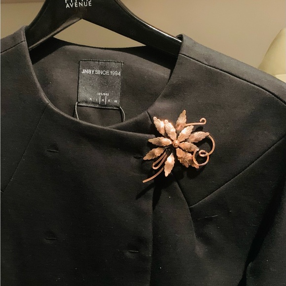 Large Signed 1950s Matisse Renior Copper Brooch and earrings set - Picture 11 of 11